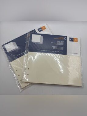 Kolo 2 Packs Refill Series C Small Sheets 7x7.5 Scrap Book Acid Free 100-4303